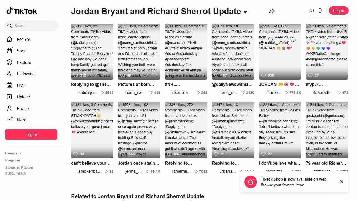 Jordan Bryant and Richard Sherrot Update TikTok